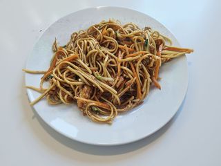 63. Spaghetti con verdure