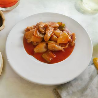 71. Pollo in salsa agrodolce - no fritto