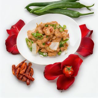 S26 Maiale Fritto Saltato con Peperoncino e Cipolla