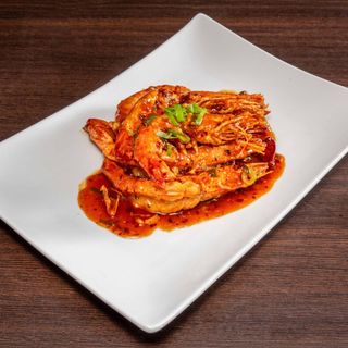 S37 Gamberoni con salsa piccante