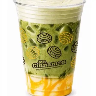 Iced latte matcha mango