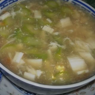 Zuppa di Polpa di Granchio ed Asparagi