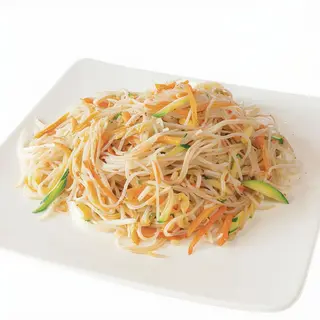 Spaghetti di Riso con Verdura Mista