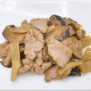 Maiale con Bambu e Funghi Cinesi