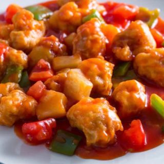 Ananas Ripieno di Maiale in Agrodolce Senza Guscio