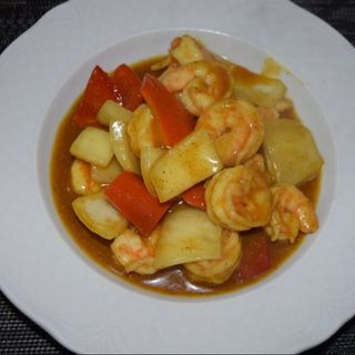Gamberetti in Salsa Curry