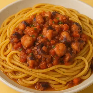 LINGUINE AL RAGU' DI POLPO