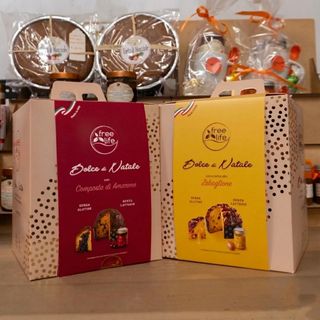 Panettone senza glutine e senza lattosio con gocce di cioccolato + Composta di Amarene