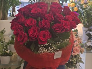 25  rose rosse
