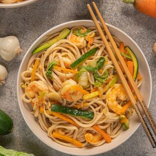 231. Spaghetti con gamberi