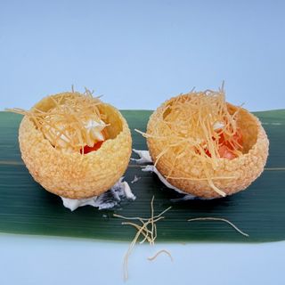 AN8  pani puri salmone cotto  2pezzi