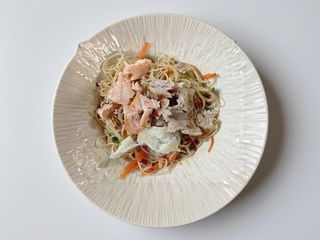 K23. Spaghetti riso e salmone