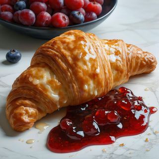 Cornetto alla marmellata di frutti di bosco