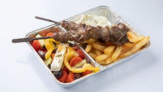 Piatto souvlaki di pecora