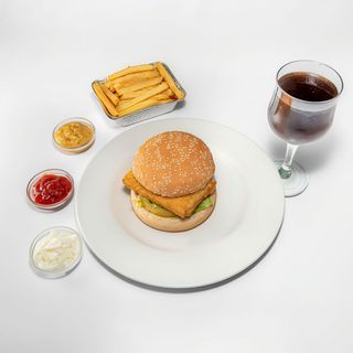 Menu burger di pesce