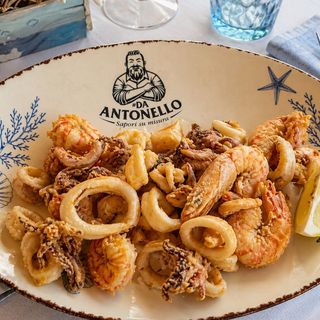 Frittura totani seppie e gamberetti
