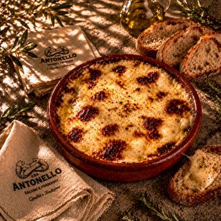 Cacio in terrina speck