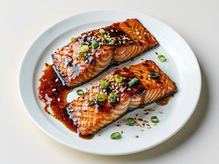 Salmon teriyaki