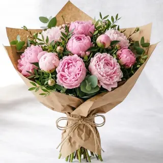 Peonia Rosa 7 pezzi