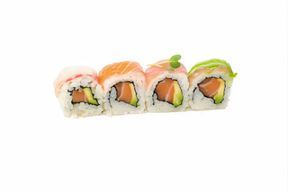 90 Rainbow roll