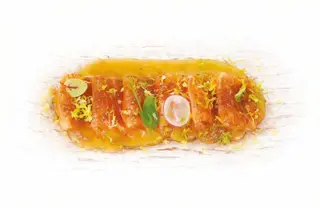 134 Carpaccio salmone e cioccolato