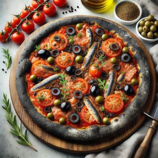 Pizza Siciliana Nera
