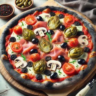 Pizza Capricciosa Nera