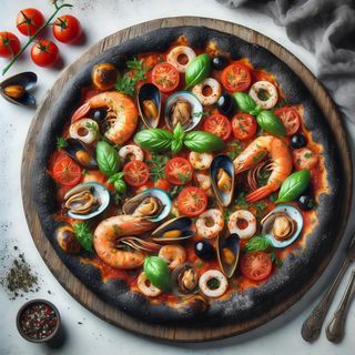 Pizza Frutti di mare Nera