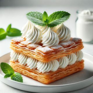 Millefoglie con crema chantilly