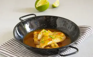 Filetto di pesce in salsa agrodolce