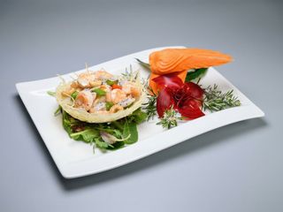 Gamberetti in nido di Rondine