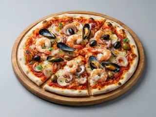 Ricca di mare - pizza tonda