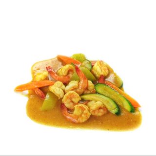 61. Gamberi al curry