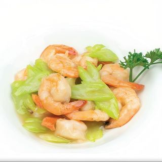 66.Gamberi con sedano