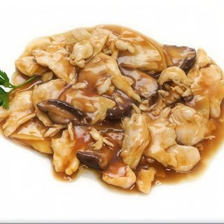 67.Pollo con funghi e bambù