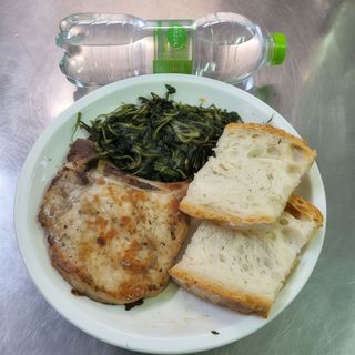 menù braciola cicoria