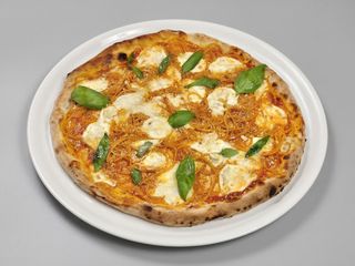  Pizza con spaghetti