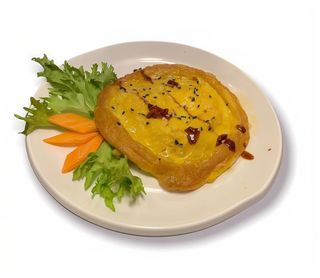 197 Omelette con gamberi