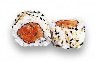 134 Uramaki spacy salmone - 4 pezzi