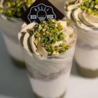 Monoporzione bicchierino con pistacchio
