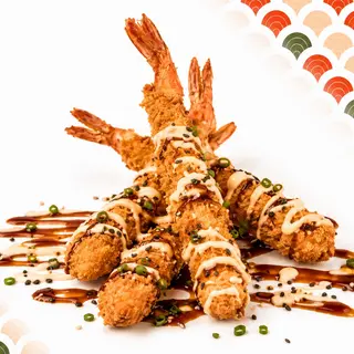Gamberi in Tempura Fatti in Casa (4 pz)