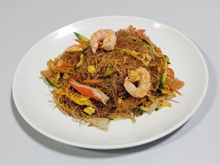 58. Spaghetti di soia con frutti di mare