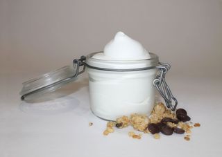 Maple banana granola yogurt