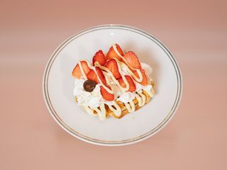 Waffle Fragola Bianca