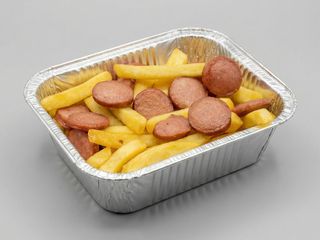 Porzione  Patatine e wurstel