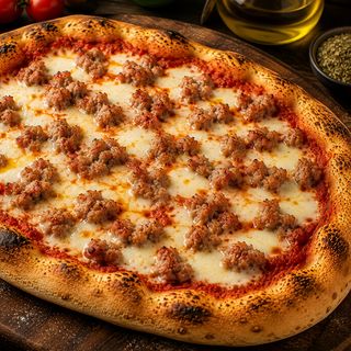 Pinsa romana rossa salsicciosa