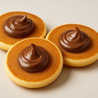 3 mini pancake con nutella