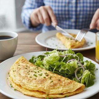 omelette + insalata - tot 190 kcal