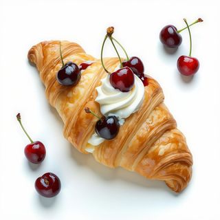 Cornetto ischitano crema e amarena