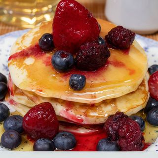 Pancake con kiwi freschi